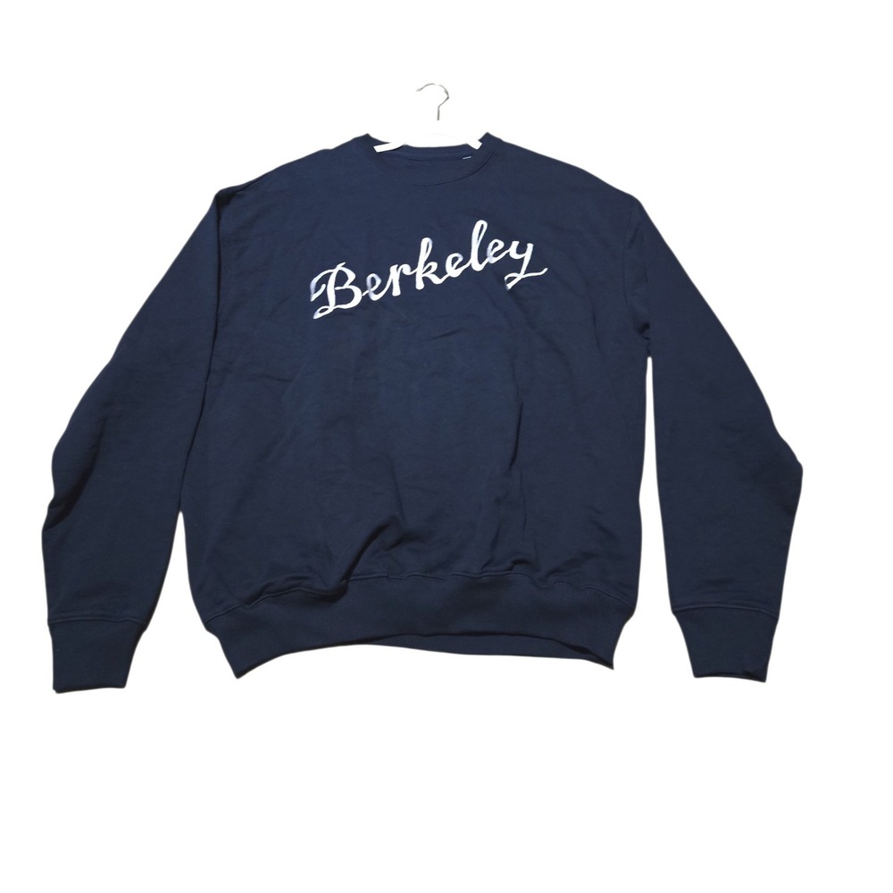 Berkeley Navy Blue Organic Cotton Sweatshirt Mens Large Stanley Stella STSU798